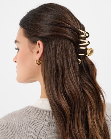Accessorize Metal Wave Claw Clip