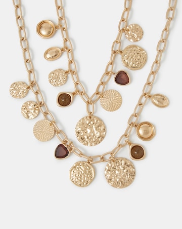 Accessorize 2-Pack Coin Charm Necklaces