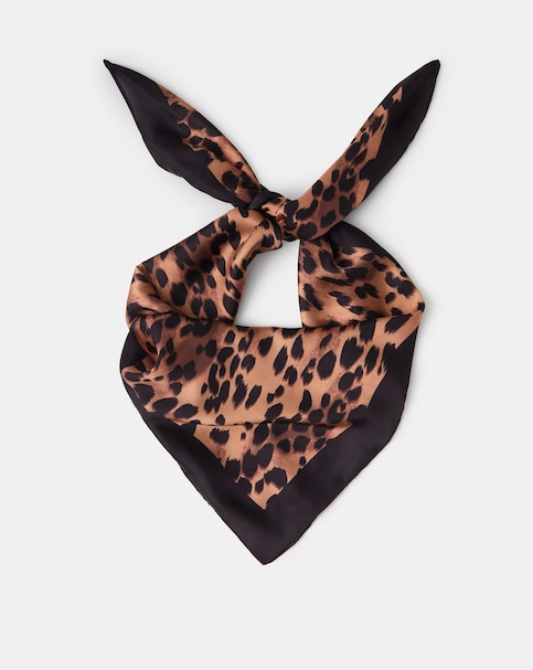 Accessorize Leopard Print Square Scarf