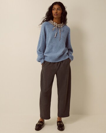 Monsoon Corie Check Ruffle Collar Jumper