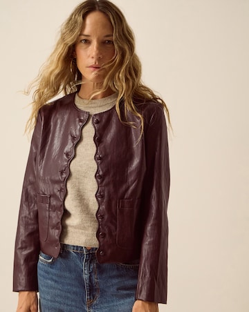 Monsoon Penelope Faux Leather Jacket