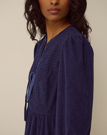 Monsoon Sara Smocked Corduroy Midi Dress