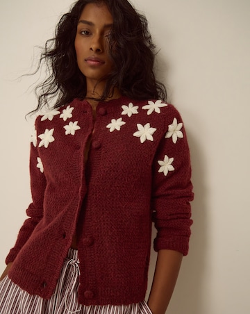 Monsoon Erin Floral Embroidered Cardigan