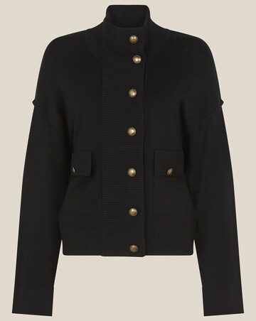 Monsoon Naya High Neck Knitted Jacket