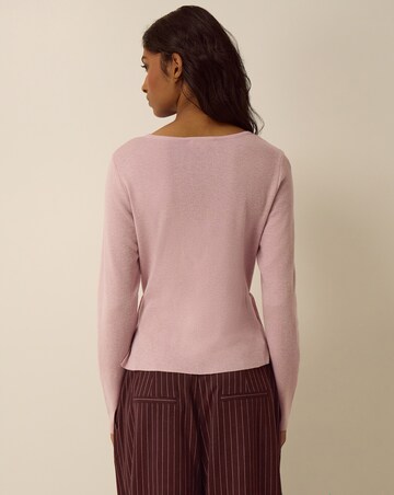 Monsoon Dora Drape Knitted Top