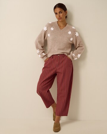 Monsoon Emily Floral Embroidered Jumper