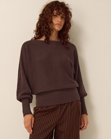 Monsoon Remi Ribbed Boat Neck Jumper