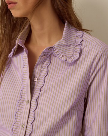 Monsoon Sabrina Scallop Stripe Shirt