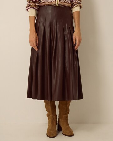 Monsoon Ottie Pleated Midi Skirt