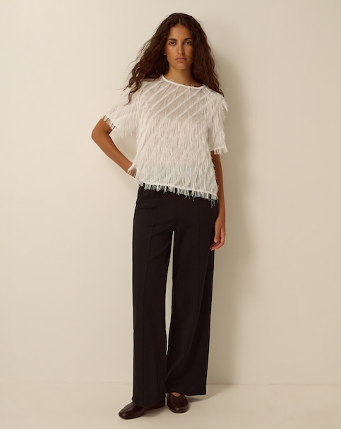 Monsoon Payton Ponte Wide Leg Trousers