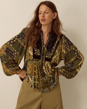Monsoon Laoise Floral Patchwork Top