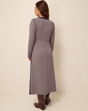 Monsoon Claude Houndstooth Midi Dress