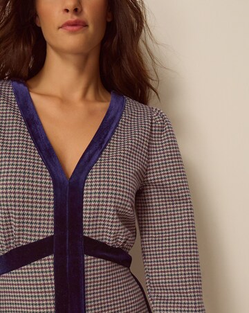 Monsoon Claude Houndstooth Midi Dress