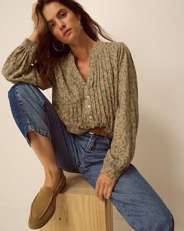 Monsoon Deena Ditsy Floral Jersey Blouse