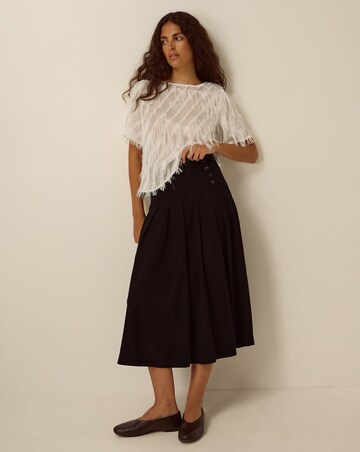 Monsoon Sonja Corduroy Midi Skirt