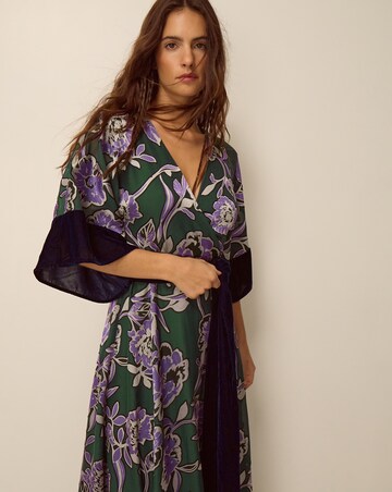 Monsoon Willow Floral Print Midi Dress