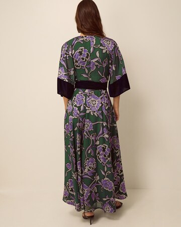 Monsoon Willow Floral Print Midi Dress