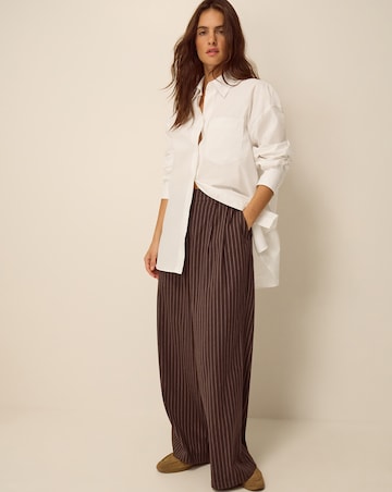 Monsoon Jen Pinstripe Wide Leg Trousers