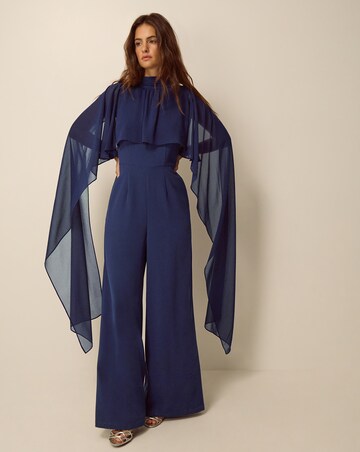 Monsoon Valerie Cape Wide Leg Jumpsuit