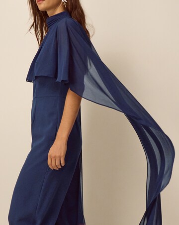 Monsoon Valerie Cape Wide Leg Jumpsuit
