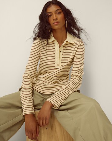 Monsoon Stacy Stripe Jersey Polo Top