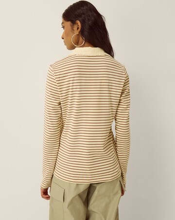 Monsoon Stacy Stripe Jersey Polo Top