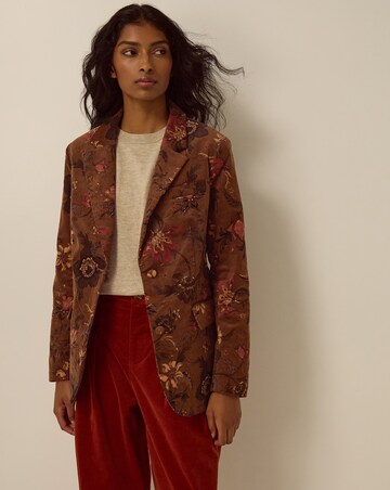 Monsoon Princella Floral Corduroy Blazer