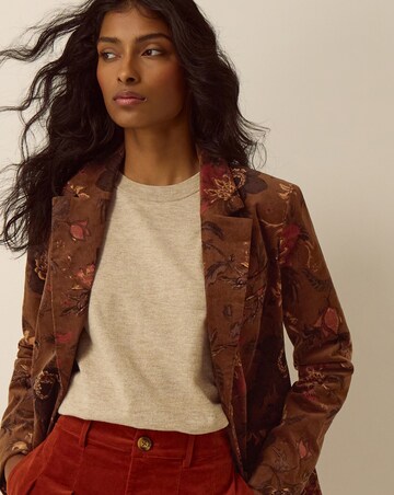 Monsoon Princella Floral Corduroy Blazer