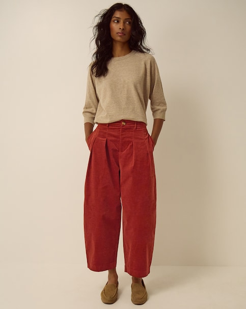Monsoon Mabel Corduroy Barrel Trousers