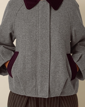 Monsoon Jess Velvet Trim Bomber Jacket