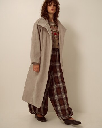 Monsoon Millie Funnel Neck Belted Coat