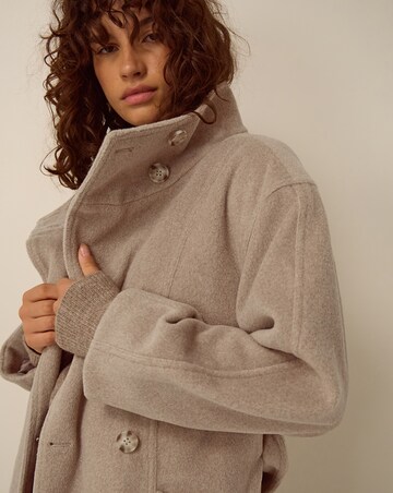 Monsoon Millie Funnel Neck Belted Coat