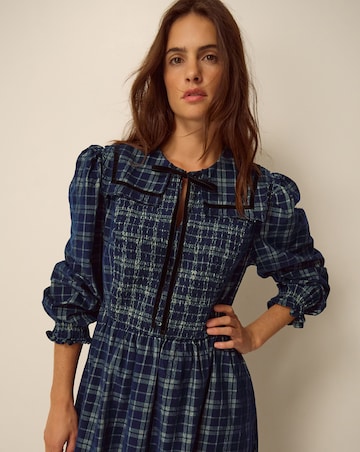 Monsoon Ruth Check Corduroy Midi Dress