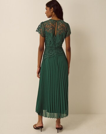 Monsoon Mila Lace Pleated Midi Dress