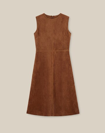 Monsoon Josie Faux Suede Midi Dress
