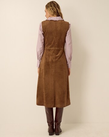 Monsoon Josie Faux Suede Midi Dress