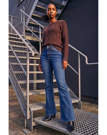Roman Petite Bootcut Stretch Jeans