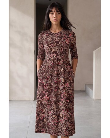 Roman Petite Floral Midi Dress