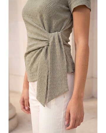 Roman Petite Textured Side Tie Top