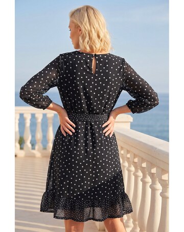 Roman Petite Frill Hem Dress