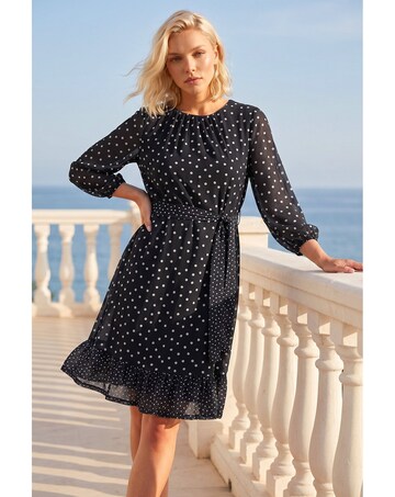 Roman Petite Frill Hem Dress