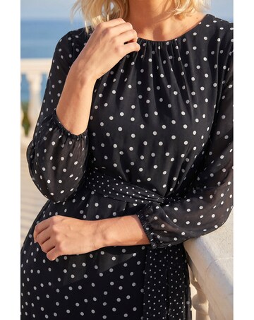 Roman Petite Frill Hem Dress