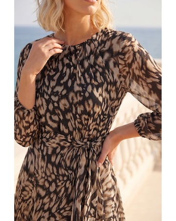 Roman Petite Frill Hem Dress