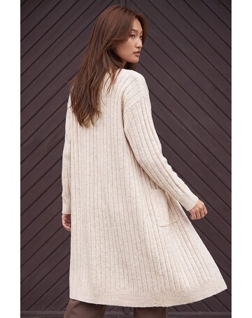 Roman Long Line Pocket Cardigan