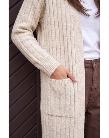 Roman Long Line Pocket Cardigan