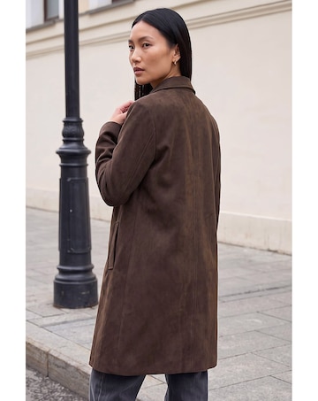 Roman Suedette Coat