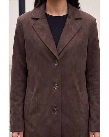 Roman Suedette Coat