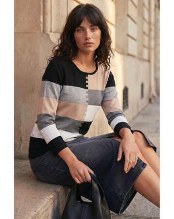 Roman Colour Block Hotfix Jumper