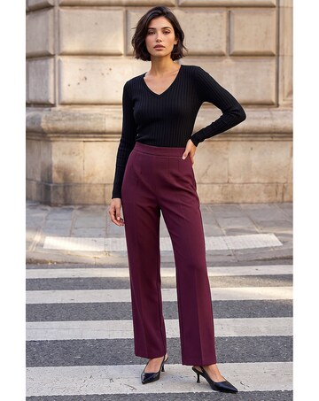 Roman Petite Straight Leg Ponte Trouser