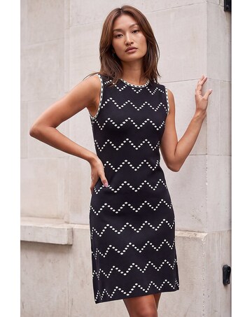 Roman Chevron Knit Dress